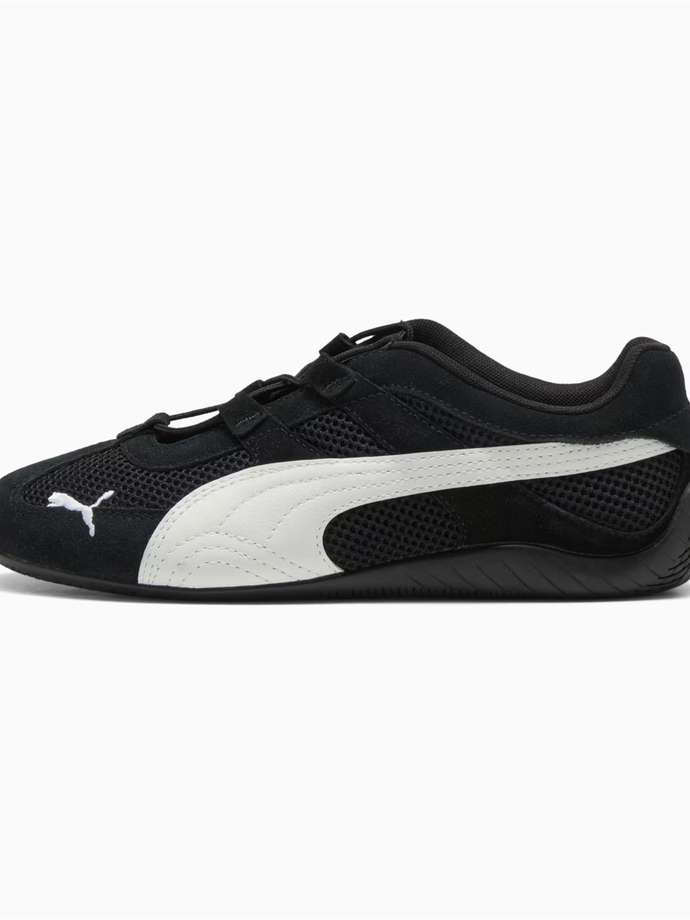 Puma speedcat Black and White Low-Profile Sneakers